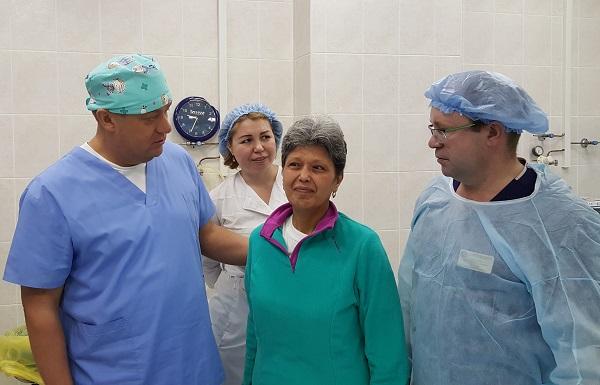 После удачно проведенной операции ЭВЛК с пациенткой из Казани