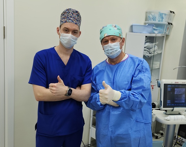 Петров Константин Юрьевич в операционной "Центра Флебологии доктора Семенова А.Ю."